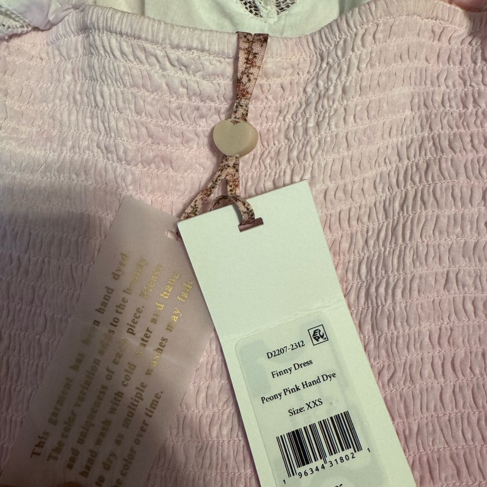 LoveShackFancy Peony Pink Hand Dyed Finny Dress - Picture 5 of 6